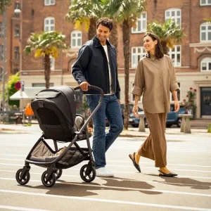 Nuna Swiv Pushchair With Adapter & Travel Bag & Rain Cover & Cup Holder