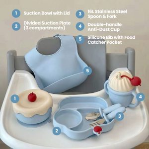 Berry Chérie Silicone Feeding Set 🍓