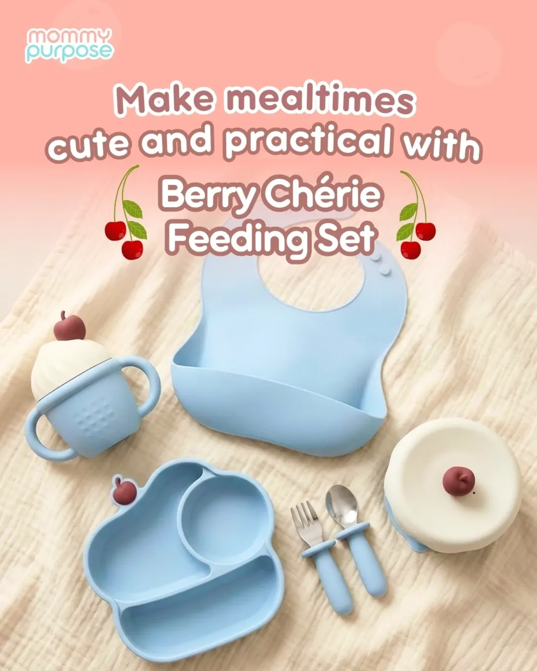 Make Mealtimes Easier with the Berry Cherie Baby Feeding Set