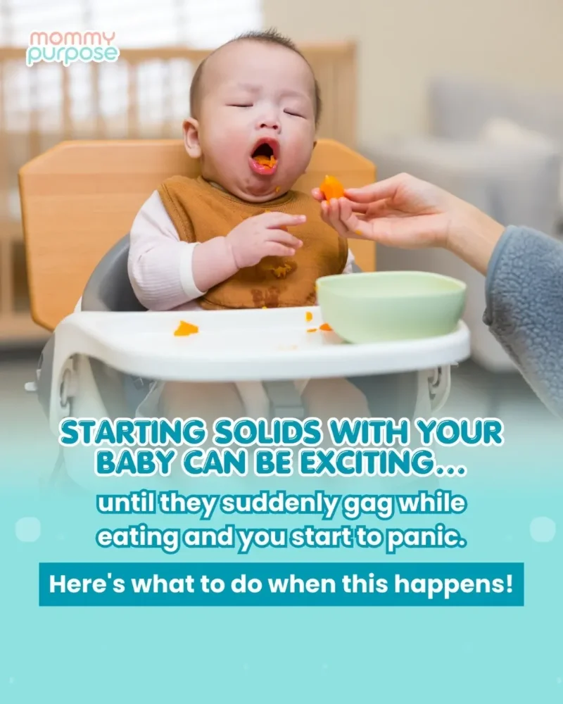 Baby Gagging While Eating Solids? Don't Panic! It's Normal and Here's Why